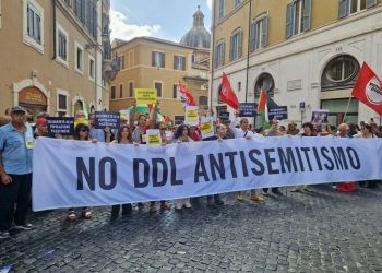 ‘No al ddl Antisemitismo’: il presidio a Montecitorio