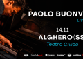 Paolo Buonvino il 14 novembre al Teatro Civico di Alghero