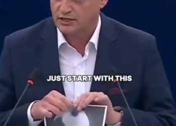 Nel Parlamento Ue un eurodeputato polacco strappa il ritratto del nazista ucraino Bandera