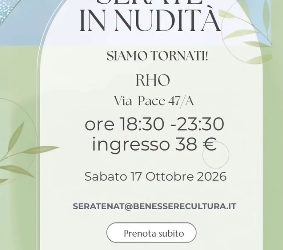 Serate in nudità a Rho, ecco il prossimo appuntamento