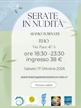 Serate in nudità a Rho, ecco il prossimo appuntamento