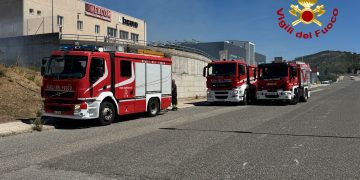 Nuoro, fiamme nella zona industriale di Pratosardo: intervento dei Vigili del Fuoco