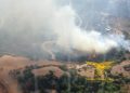 Fiamme a Escalaplano, in azione due elicotteri