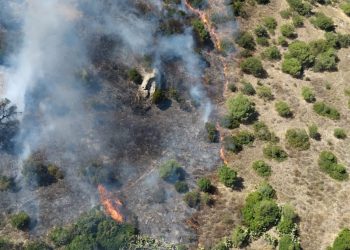 Vasto incendio a Castiadas, due elicotteri sul posto