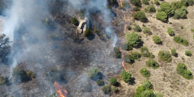 Vasto incendio a Castiadas, due elicotteri sul posto