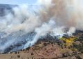 Incendi a Sindia e Serrenti: presenti i mezzi aerei