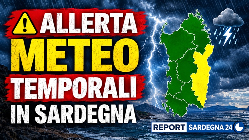 Allerta meteo per temporali in parte della Sardegna