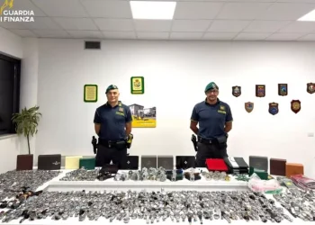 Scoperta a Olbia una base logistica del falso, sequestrati 1300 orologi