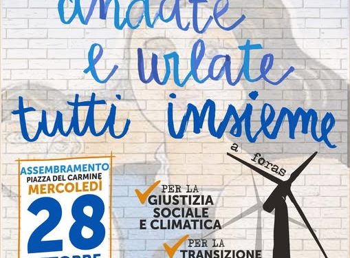 Sardegna, il 28 ottobre manifestazione a Cagliari contro la speculazione energetica
