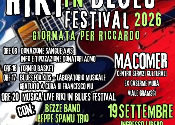 Riki in Blues, a Macomer una giornata di musica, sport e solidarietà nel ricordo di Riccardo Delrio