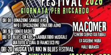 Riki in Blues, a Macomer una giornata di musica, sport e solidarietà nel ricordo di Riccardo Delrio