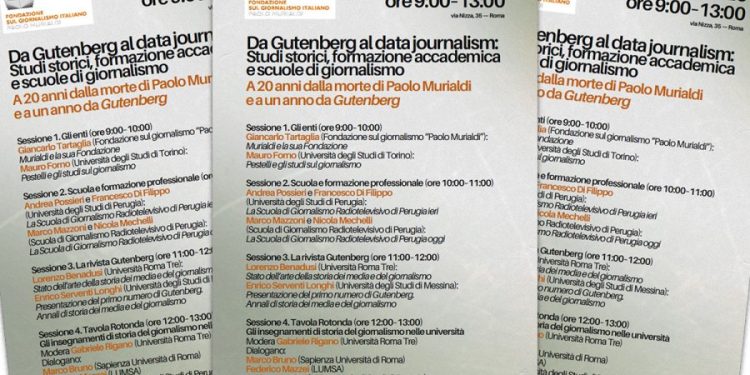 ‘Da Gutenberg al data journalism’, in ricordo di Paolo Murialdi: seminario il 15 ottobre a Roma