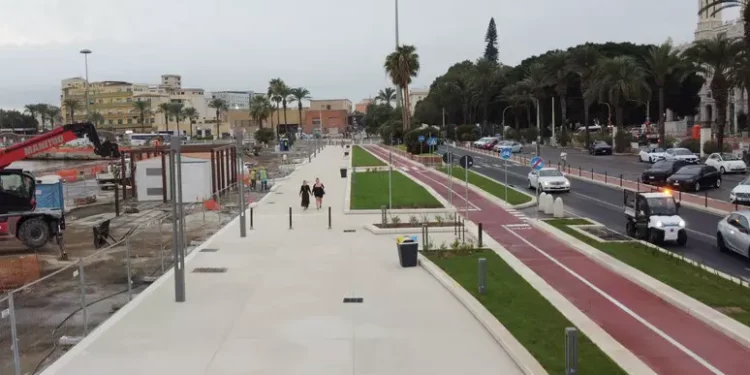 Completata la passeggiata sul lungomare del porto di Cagliari