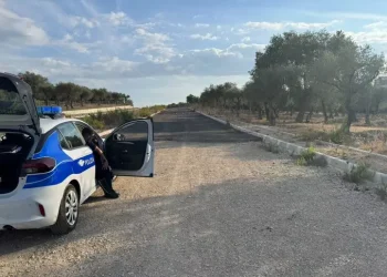 Ordigno artigianale trovato in strada alla periferia di Alghero