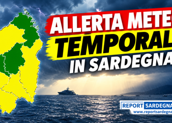 Temporali e rovesci in Sardegna, allerta meteo nell’isola