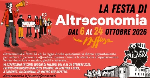 Milano, dal 6 al 24 ottobre la festa di Altreconomia