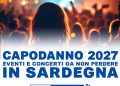 Capodanno in Sardegna: cosa fare e dove andare la notte tra il 2026 e il 2027
