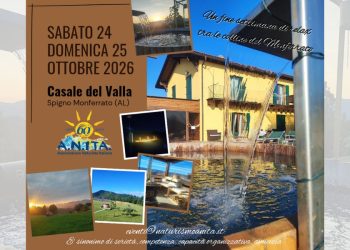 Un fine settimana di relax in nudità tra le colline del Monferrato