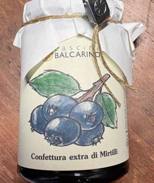 Il richiamo della confettura extra di mirtilli