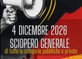 Sciopero generale 4 dicembre, l’Sgb, Cub e altri sindacati di base in piazza a Roma: delegazione partirà dalla Sardegna