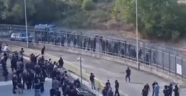 Campobasso-Torres, tensione tra ultras all’esterno della curva