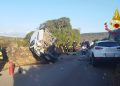 Scontro tra furgone e auto ad Alghero: due feriti