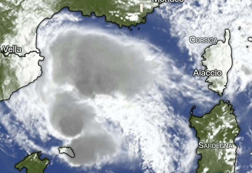 Maltempo sulla Sardegna, sistema temporalesco in avvicinamento dalla Spagna