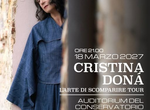Arriva a Cagliari Cristina Donà, l’artista in concerto il 18 marzo 2027