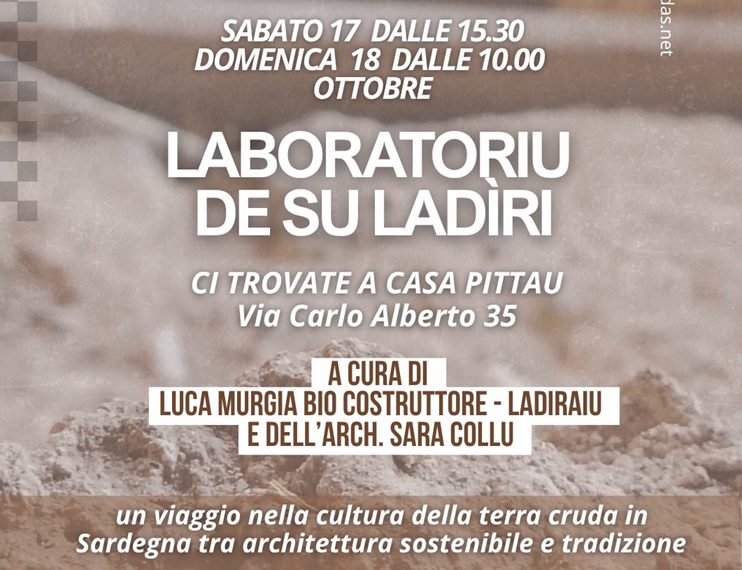 Sardegna arte cultura sagre. Su laboratoriu de su ladiri a Vallermosa a Sapori D’autunno 2026