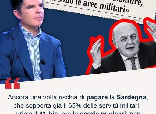 Mandas (M5S): “Nucleare, il Governo si toglie la maschera. La Sardegna non è il retrobottega d’Italia”